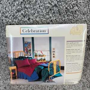 Vintage Mervyns Celebration Twin Flat Sheet